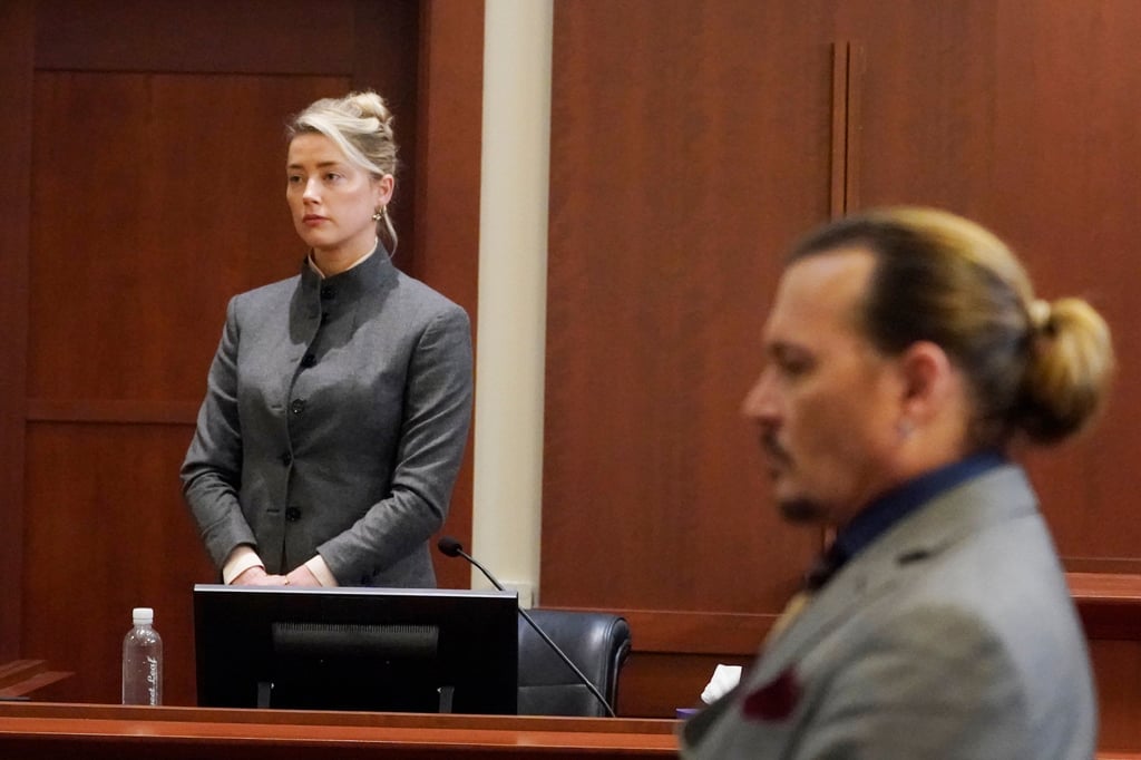Johnny Depp sued Amber Heard for defamation after she wrote an op-ed piece in The Washington Post in 2018 referring to herself as a “public figure representing domestic abuse”. Photo: AP Johnny Depp sued Amber Heard for defamation after she wrote an op-ed piece in The Washington Post in 2018 referring to herself as a “public figure representing domestic abuse”. Photo: AP