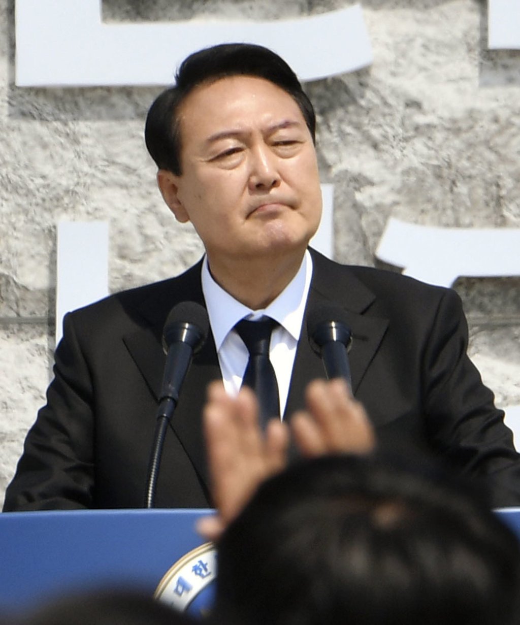 South Korean President Yoon Suk-yeol moved the presidential offices away from the Blue House after his inauguration earlier this month. Photo: Kyodo South Korean President Yoon Suk-yeol moved the presidential offices away from the Blue House after his inauguration earlier this month. Photo: Kyodo