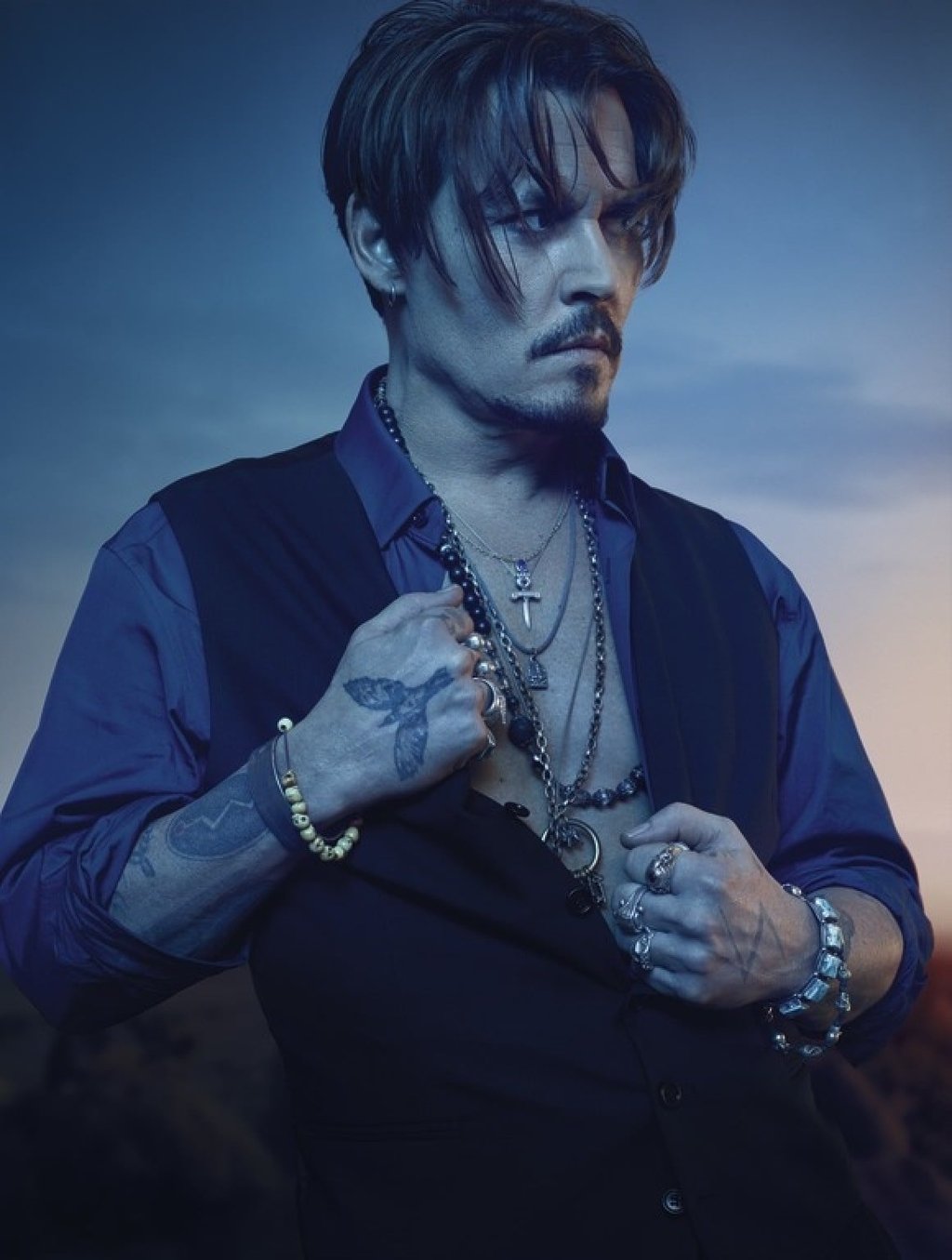 Johnny Depp has been the face of Dior: Sauvage since 2015. Photo: Dior Johnny Depp has been the face of Dior: Sauvage since 2015. Photo: Dior