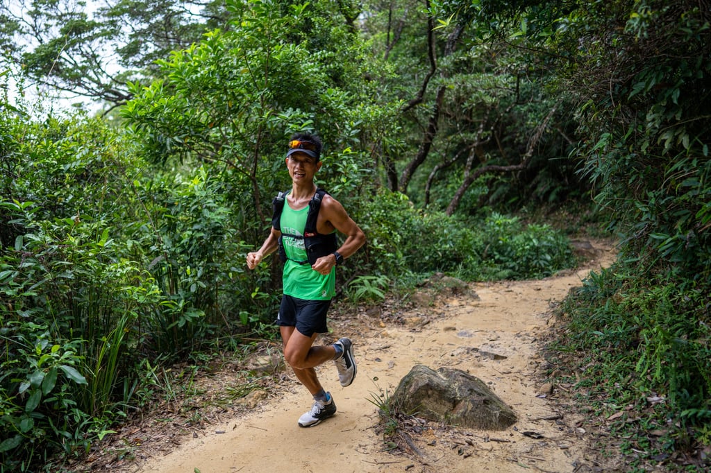 Stone Tsang Siu-keung sets the Wilson Trail FKT as he prepares for the Hong Kong Four Trails Ultra Challenge. Photo: Asia-Pacific Adventure Stone Tsang Siu-keung sets the Wilson Trail FKT as he prepares for the Hong Kong Four Trails Ultra Challenge. Photo: Asia-Pacific Adventure