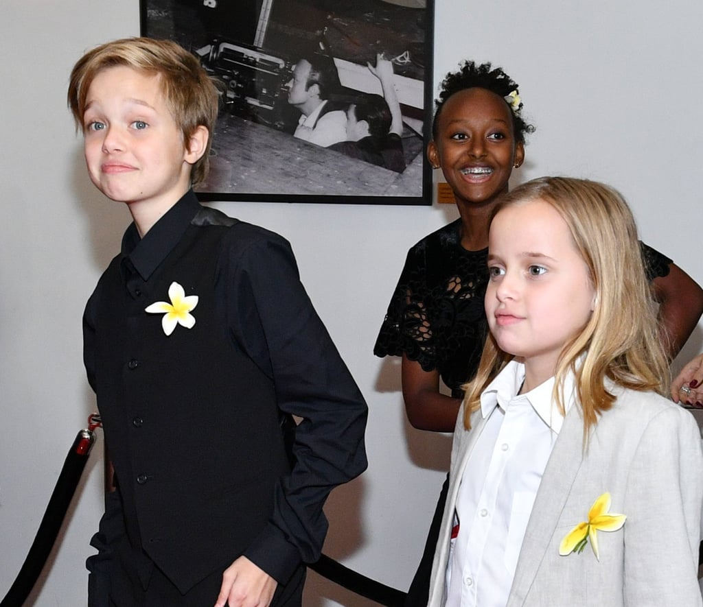 The Jolie-Pitt children attend the First They Killed My Father New York premiere at DGA Theater, in September 2017, in New York City. Photo: Getty Images The Jolie-Pitt children attend the First They Killed My Father New York premiere at DGA Theater, in September 2017, in New York City. Photo: Getty Images