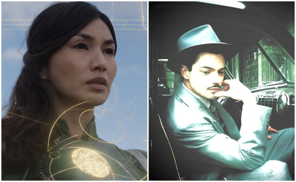 From left, actors Gemma Chan and Dominic Cooper, as seen in films from the Marvel Cinematic Universe. Photos: @eternals, @dominiccooper/Instagram