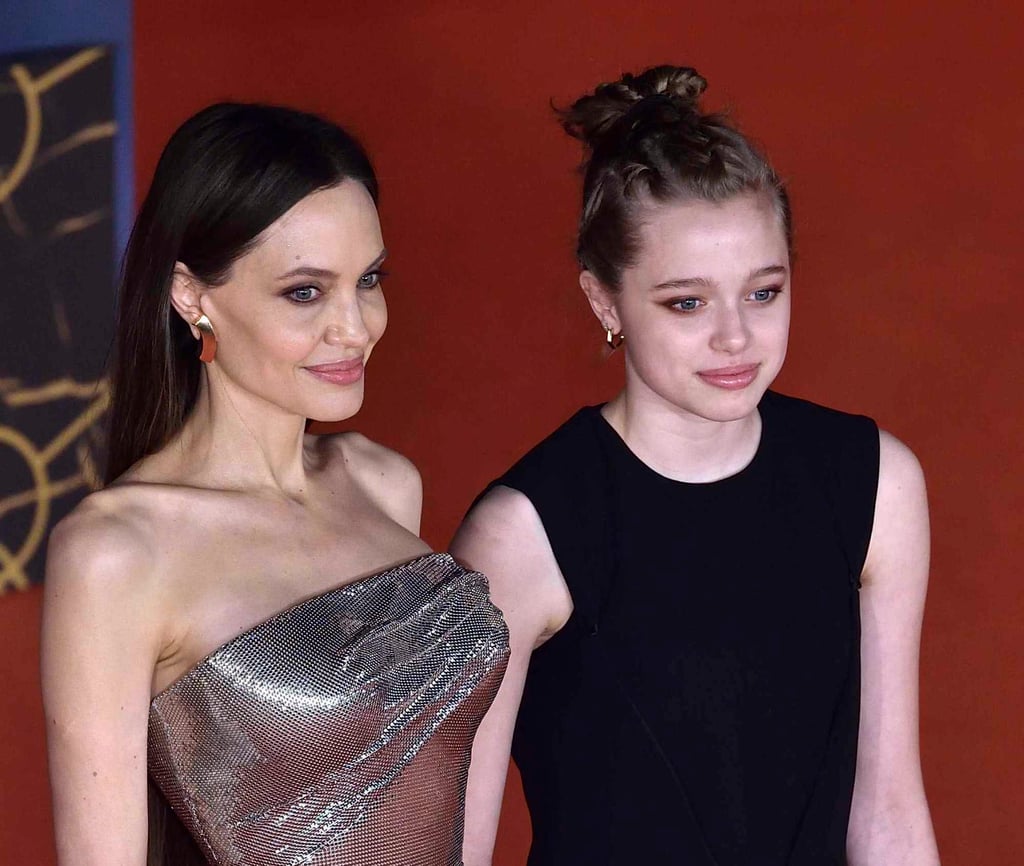 Angelina Jolie with her daughter Shiloh Jolie-Pitt on the red carpet for a screening of Eternals at the Rome Film Fest 2021. Photo: Mondadori Portfolio via Getty Images Angelina Jolie with her daughter Shiloh Jolie-Pitt on the red carpet for a screening of Eternals at the Rome Film Fest 2021. Photo: Mondadori Portfolio via Getty Images