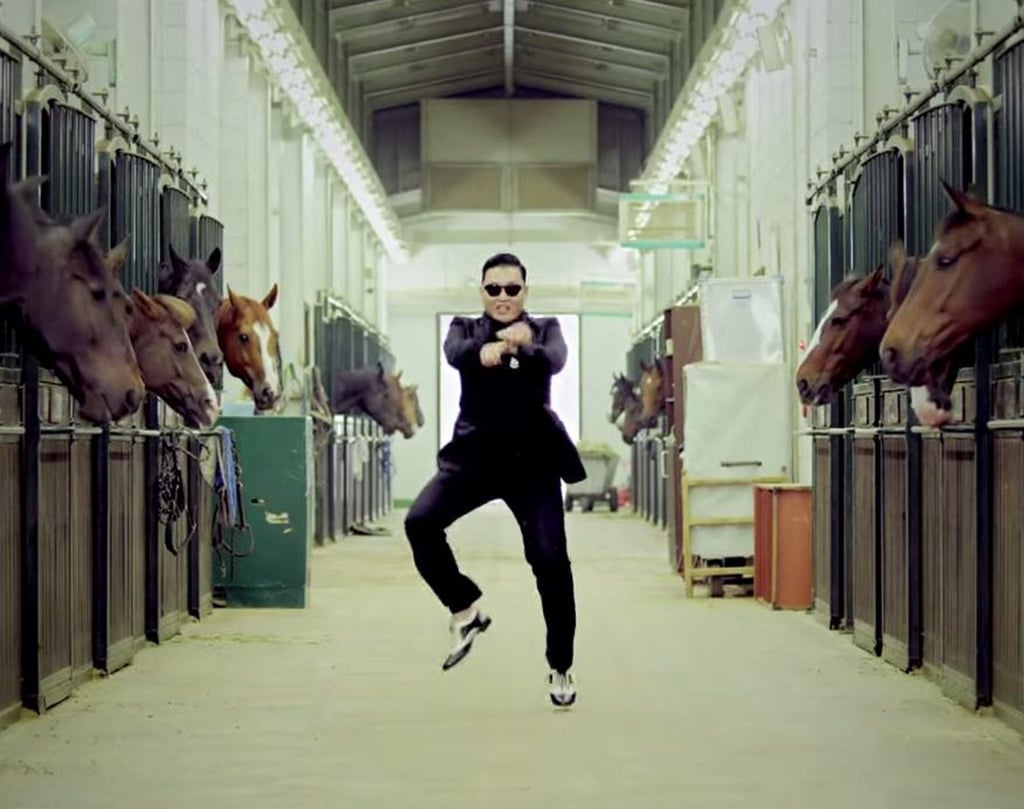Psy in the sensational Gangnam Style music video. Photo: @officialpsy/YouTube Psy in the sensational Gangnam Style music video. Photo: @officialpsy/YouTube