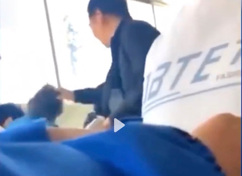 The boy’s family was not told by the school the incident had occurred and only found out when the video appeared on social media. Photo: Douyin The boy’s family was not told by the school the incident had occurred and only found out when the video appeared on social media. Photo: Douyin