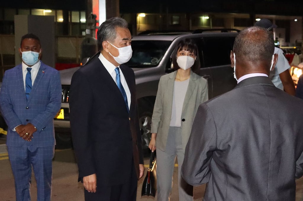 Foreign Minister Wang Yi has begun a 10-day Pacific tour in Solomon Islands. Photo: AFP