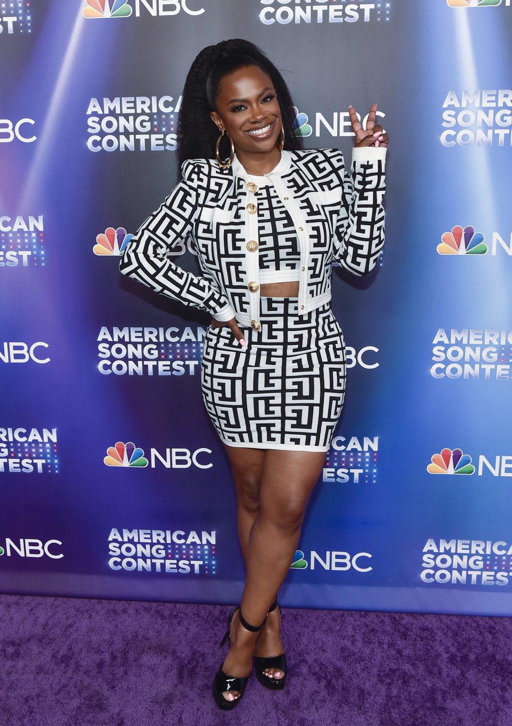 Kandi Burruss attends NBC’s “American Song Contest” semi-finals at Universal Studios Hollywood on April 25, in Universal City, California. Photo: Getty Images/AFP Kandi Burruss attends NBC’s “American Song Contest” semi-finals at Universal Studios Hollywood on April 25, in Universal City, California. Photo: Getty Images/AFP