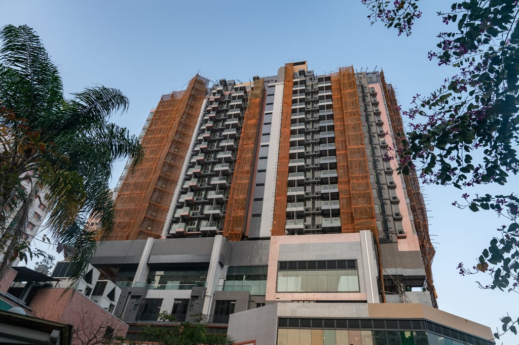 The T Plus residential property, developed by Jiayuan International stands in Tuen Mun, Hong Kong. Photo: Bloomberg