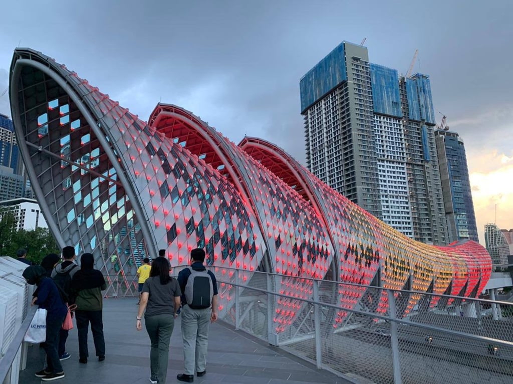 Saloma Link Bridge in Kuala Lumpur, Malaysia. Photo: Kuala Lumpur City Hall