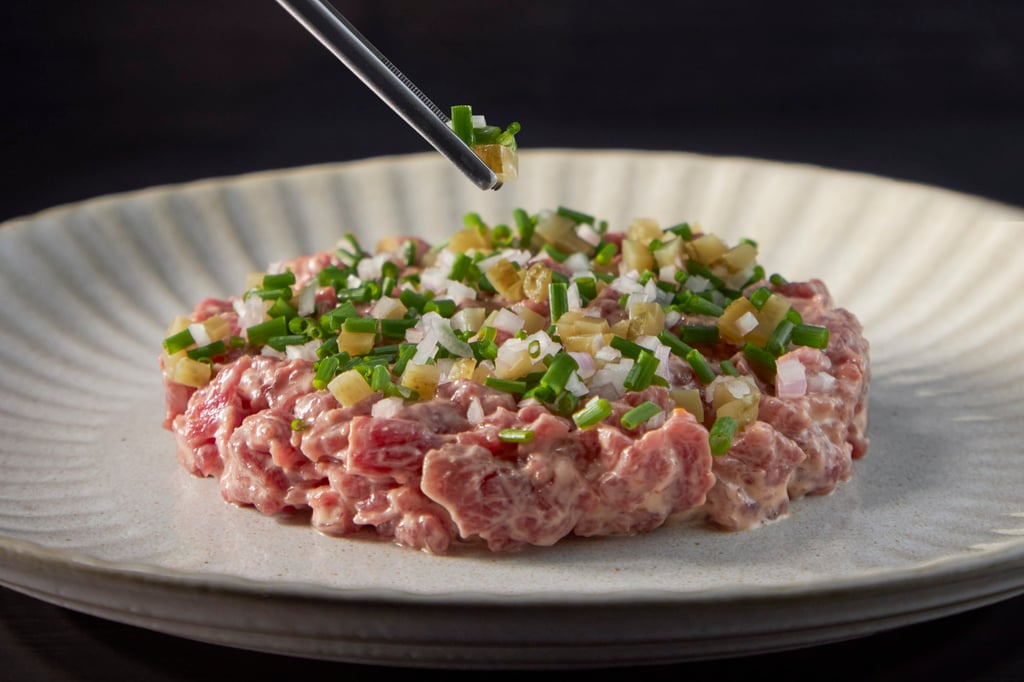 Chef Nicolas Boutin’s steak tartare at Ami and Wood Ear. Photo: Ami and Wood Ear Chef Nicolas Boutin’s steak tartare at Ami and Wood Ear. Photo: Ami and Wood Ear