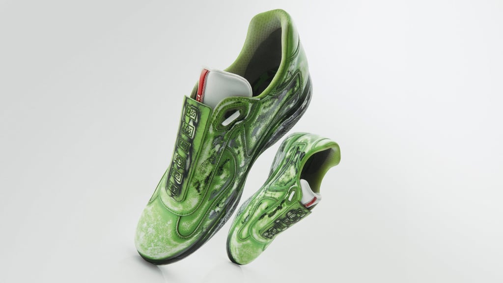Prada x Cassius Hirst sneakers. The Cass x Prada is a limited edition range of hand-painted, entirely unique pieces. Prada x Cassius Hirst sneakers. The Cass x Prada is a limited edition range of hand-painted, entirely unique pieces.