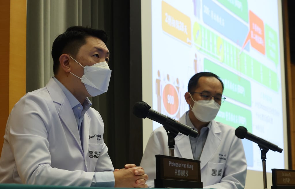 Professor Ivan Hung (left) and Dr Kelvin To. Photo: Edmond So