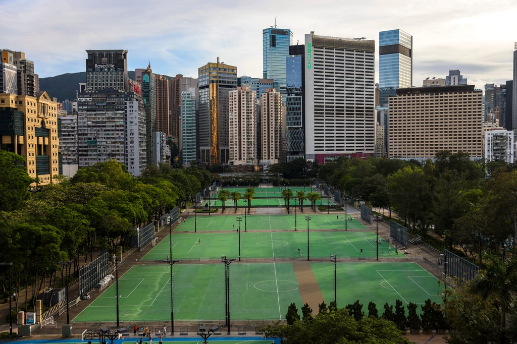 Football pitches at Victoria Park. Photo: Nora Tam Football pitches at Victoria Park. Photo: Nora Tam