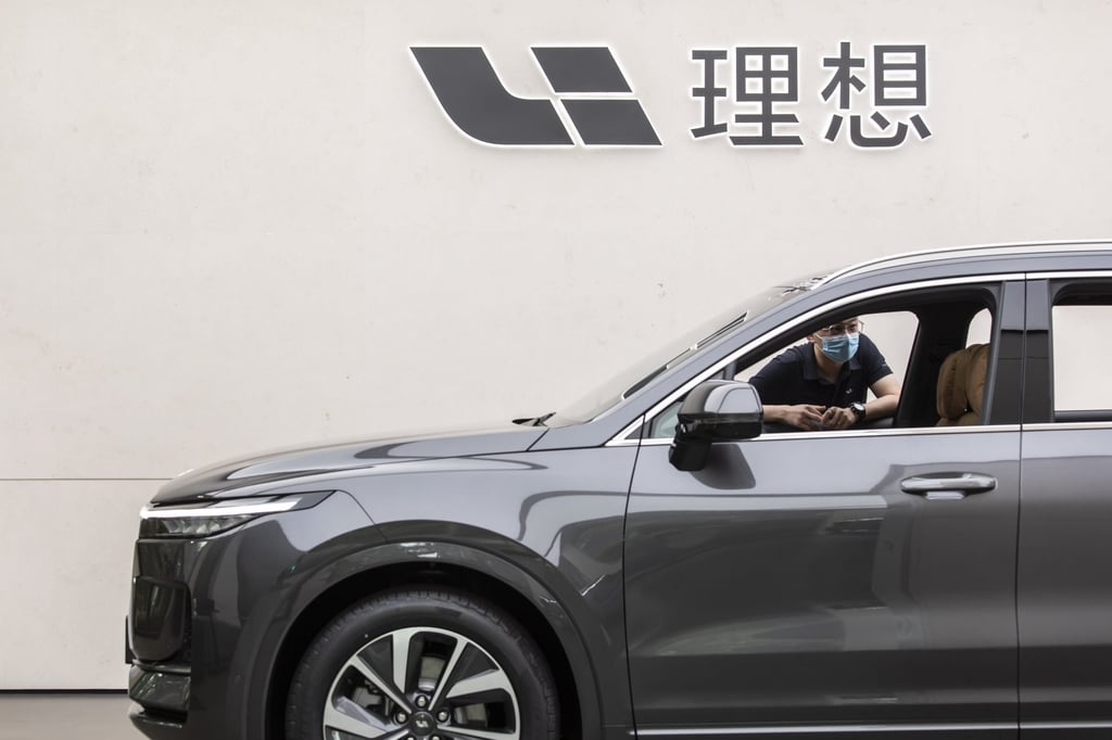 Li Auto’s deliveries in May more than doubled to 11,496 units from a month earlier. Photo: Bloomberg Li Auto’s deliveries in May more than doubled to 11,496 units from a month earlier. Photo: Bloomberg