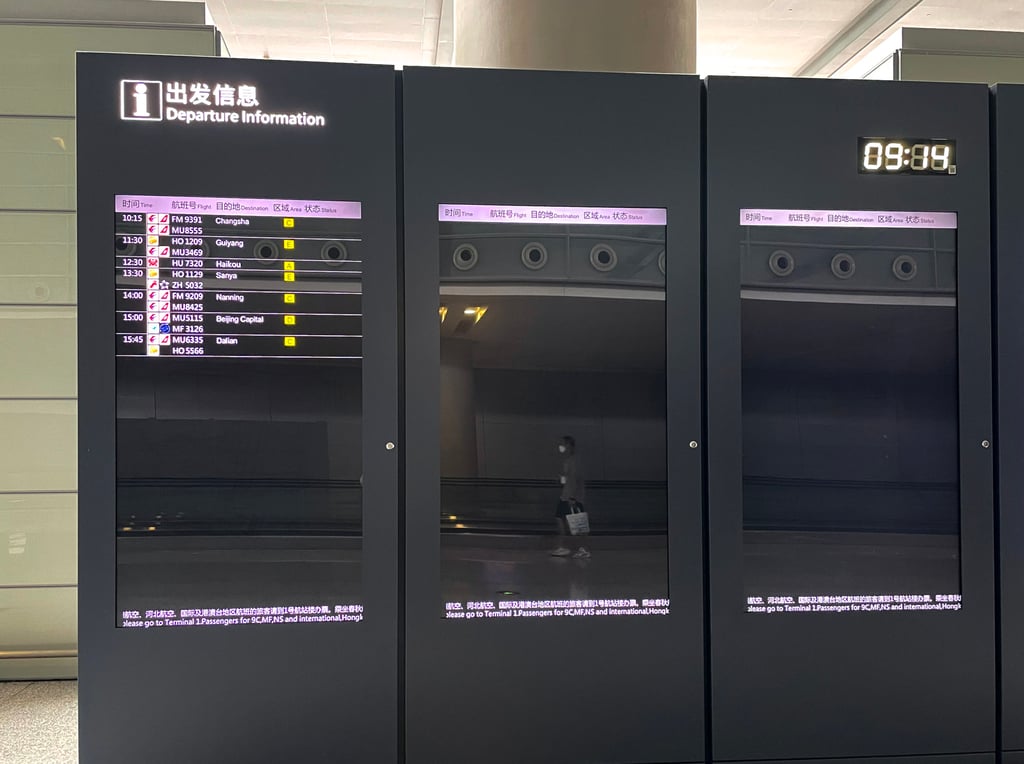 Airlines operated only a limited number of flights on Wednesday. Photo: Mandy Zuo