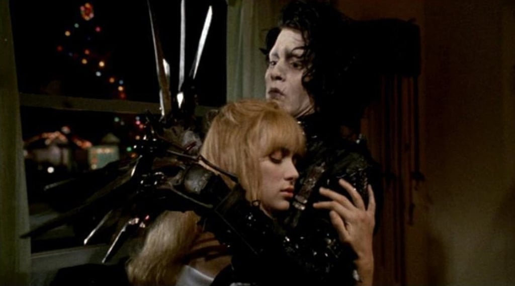 Johnny Depp and Winona Ryder in Edward Scissorhands (1990). Photo: Twentieth Century Fox Film Corporation