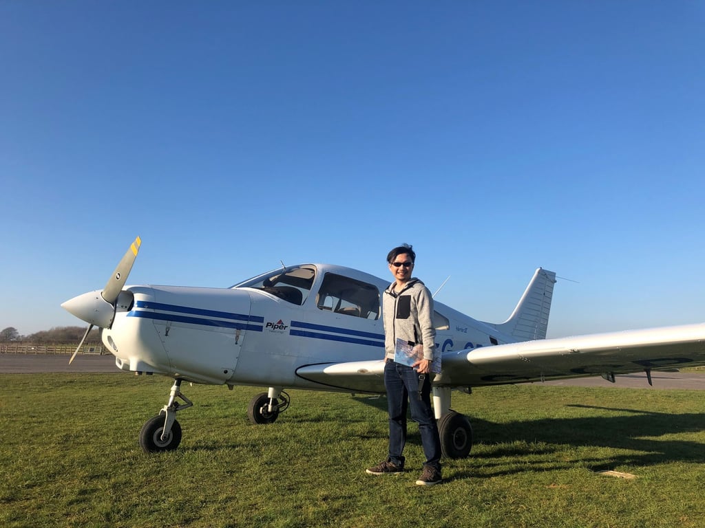 Danny Lee plans to visit the United Kingdom to complete his pilot exam once quarantine and travel restrictions have been relaxed.