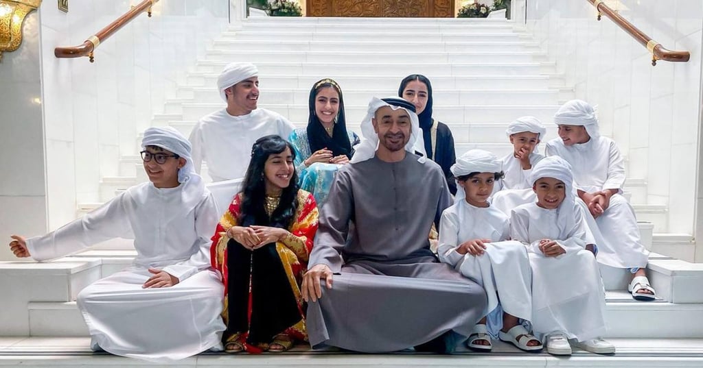 Abu Dhabi’s Sheikh Mohammed bin Zayed Al Nahyan and the royal family. Photo: @mohamedbinzayed/Instagram Abu Dhabi’s Sheikh Mohammed bin Zayed Al Nahyan and the royal family. Photo: @mohamedbinzayed/Instagram