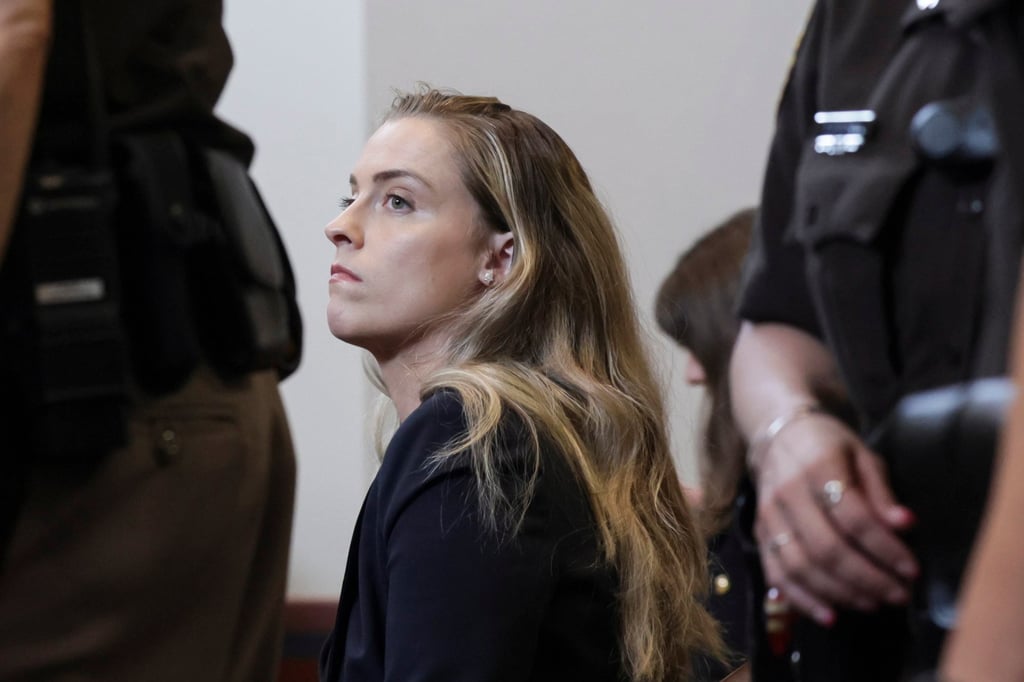 Amber Heard’s sister, Whitney Henriquez, sits in the courtroom during the Depp vs Heard defamation trial in Fairfax, Virginia, US, on May 25. Photo: EPA-EFE