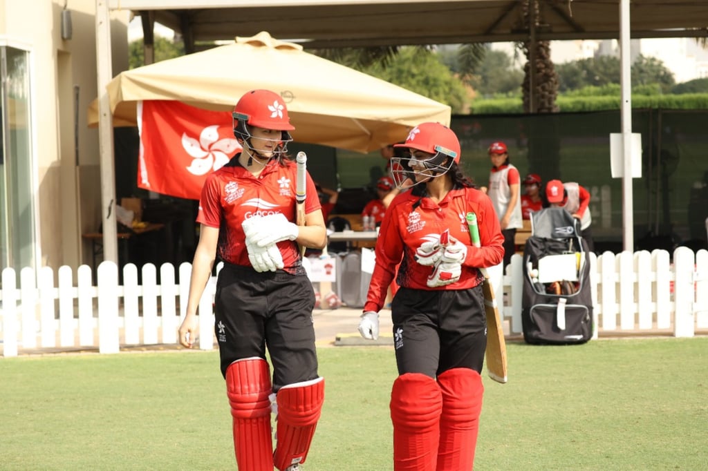 Hong Kong openers Mariko Hill (left) and Shanzeen Shahzad have been named in the 14-strong squad. Photo: ICC.