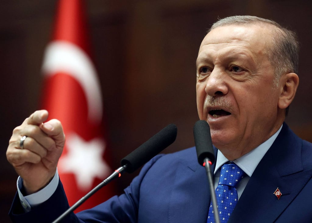 Turkish president Recep Tayyip Erdogan accuses Sweden and Finland of supporting terrorism. Photo: AFP