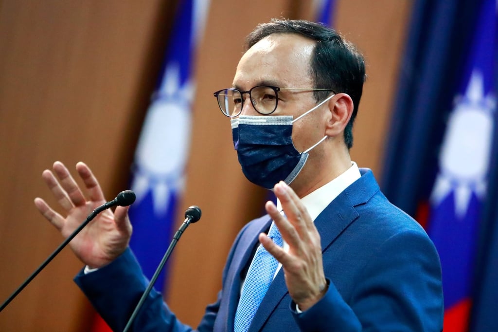 Chu is viewed as trying to raise the KMT’s profile ahead of Taiwan’s 2024 elections. Photo: ZUMA Press Wire via dpa Chu is viewed as trying to raise the KMT’s profile ahead of Taiwan’s 2024 elections. Photo: ZUMA Press Wire via dpa