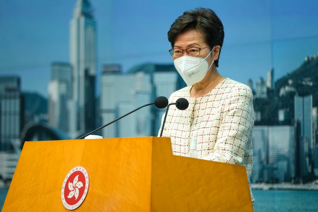 Hong Kong Chief Executive Carrie Lam will end her term on June 30. Photo: Sam Tsang