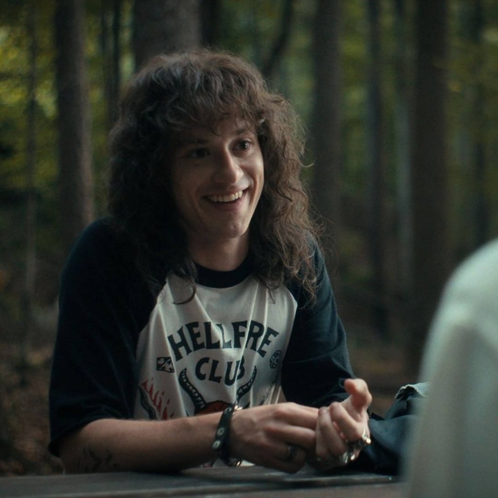 Joseph Quinn plays the goofy Eddie Munson on Netflix’s Stranger Things season four. Photo: @netflixgeeked/Instagram Joseph Quinn plays the goofy Eddie Munson on Netflix’s Stranger Things season four. Photo: @netflixgeeked/Instagram