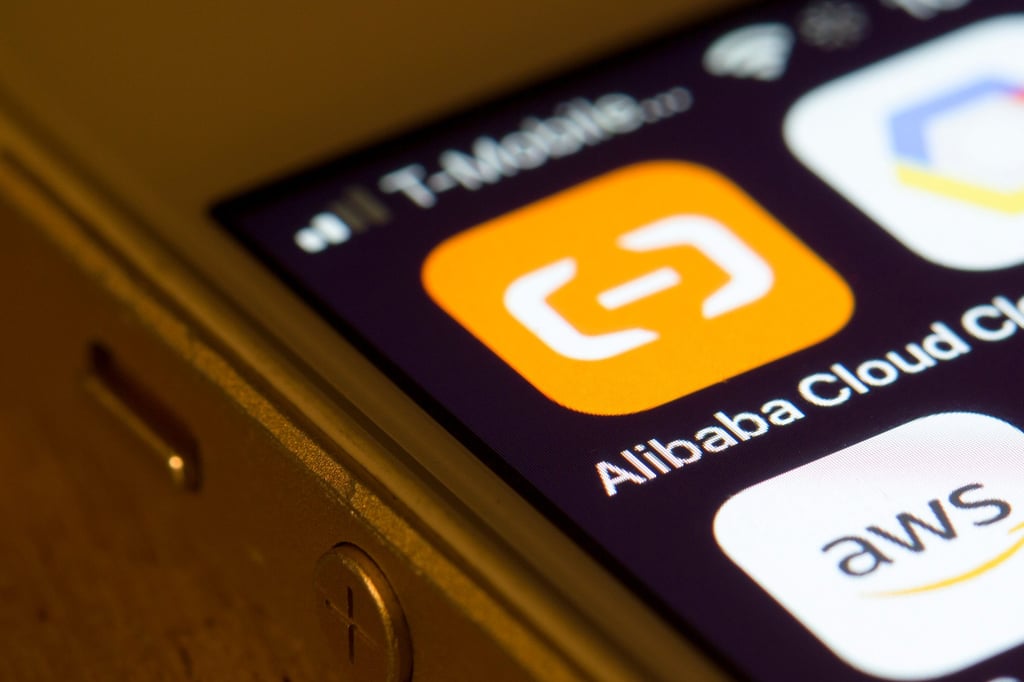 Alibaba Cloud’s mobile app icon is seen displayed on a smartphone on April 1, 2020. Photo: Shutterstock Alibaba Cloud’s mobile app icon is seen displayed on a smartphone on April 1, 2020. Photo: Shutterstock