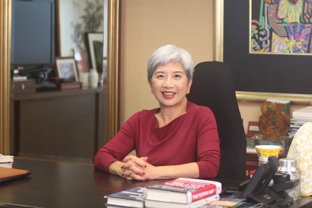Marjorie Yang, Chairperson of the CoolThink@JC Steering Committee and Chairman of Esquel Group, says learning from mistakes during computational thinking lessons help students develop as problem-solvers. Photo: Esquel Group