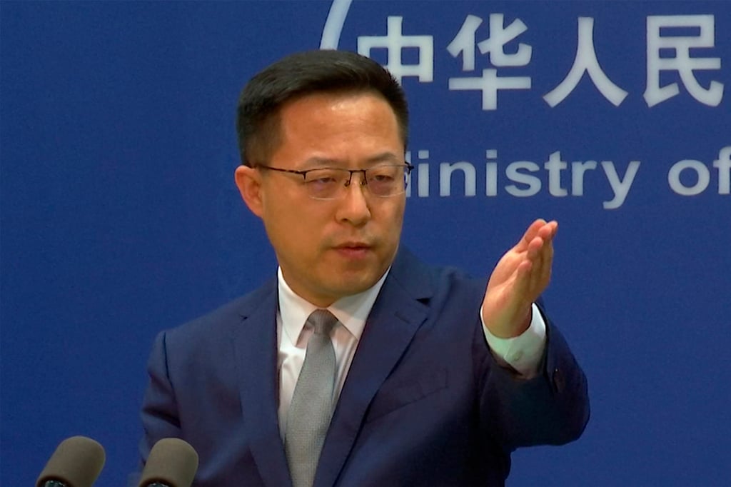 Foreign ministry spokesman Zhao Lijian said US arms sales to Taiwan “gravely undermine China’s sovereignty and security interests”. Photo: AP