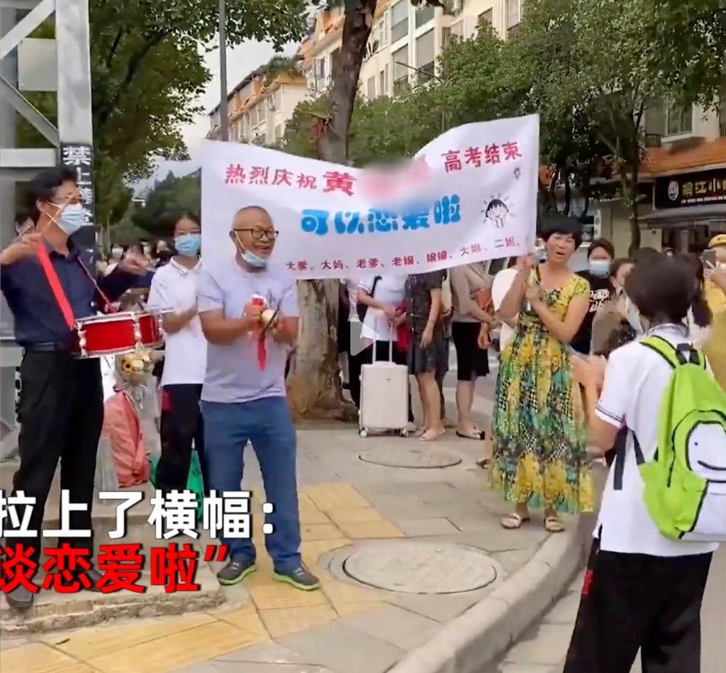 After years of hard work and preparation, the completion of the gaokao is considered a defining moment in a person’s life in China. Photo: Toutiao