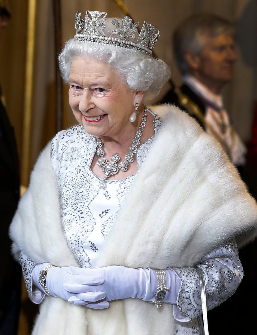 Britain’s Queen Elizabeth leaves the State Opening of Parliament in 2013. Photo: AP