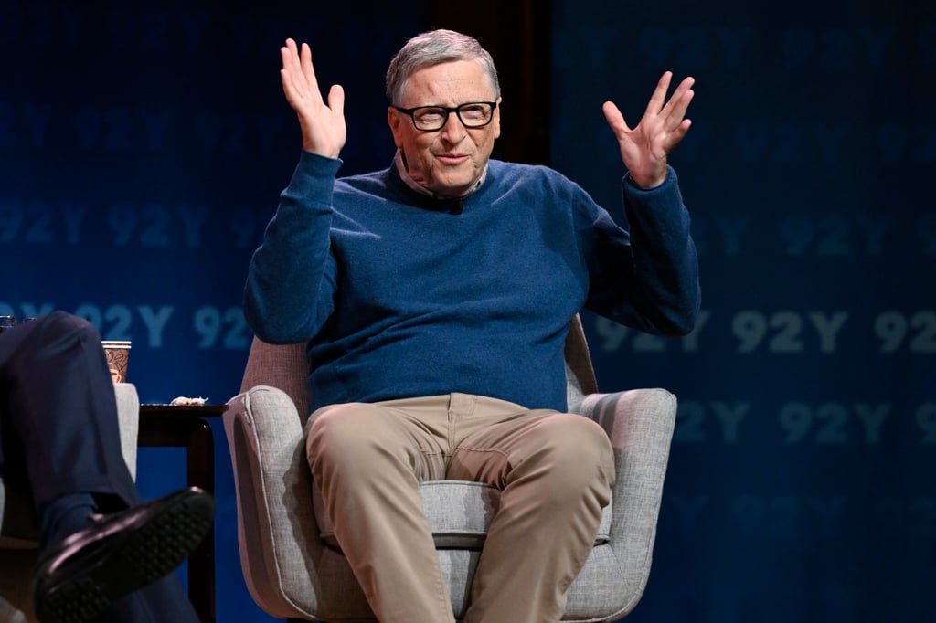 Bill Gates discusses his book How to Prevent the Next Pandemic at the 92nd Street Y on May 3, in New York. Photo: Invision/AP