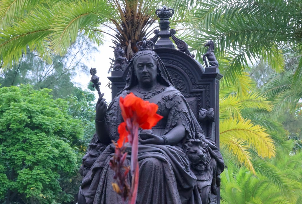 The statue of Queen Victoria was commissioned in 1887 by the Hong Kong government and completed in 1890. In 1955, it was relocated to Victoria Park, where it now stands. Photo: Dickson Lee