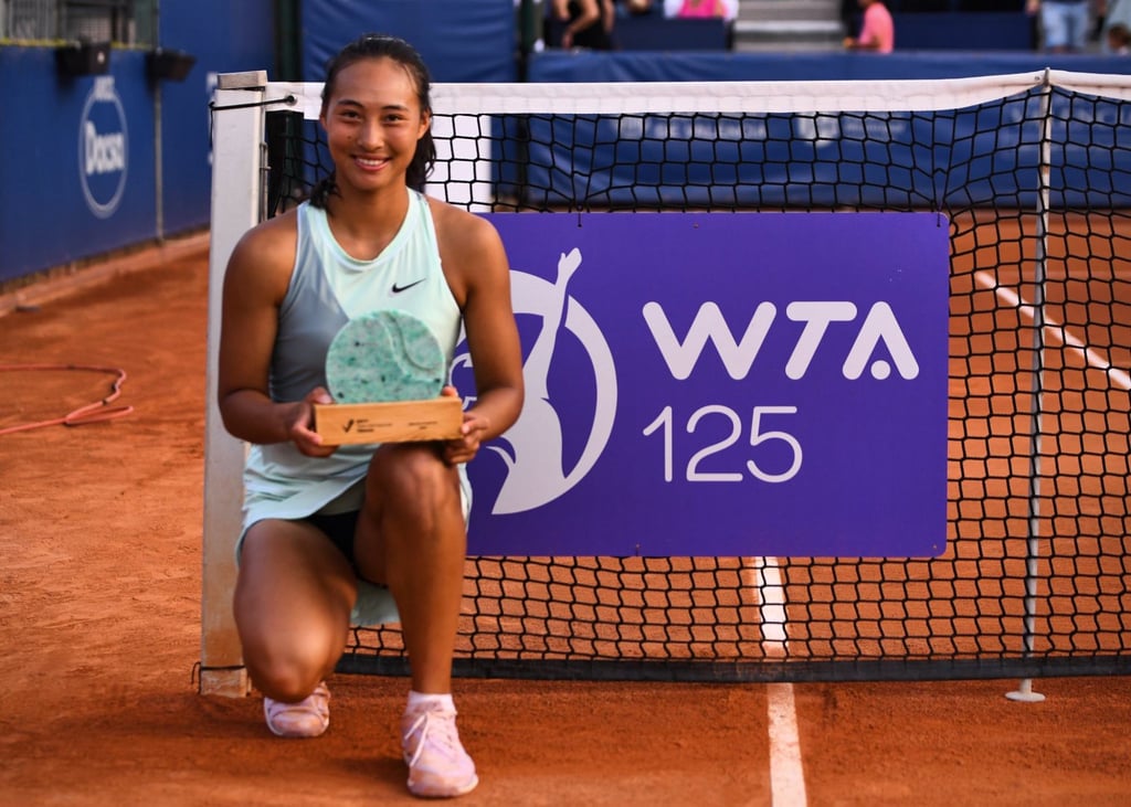 Chinese teenager Zheng Qinwen held off compatriot Wang Xiyu to grab her first WTA 125 title at the BBVA Open Internacional de Valencia. Photo: WTA