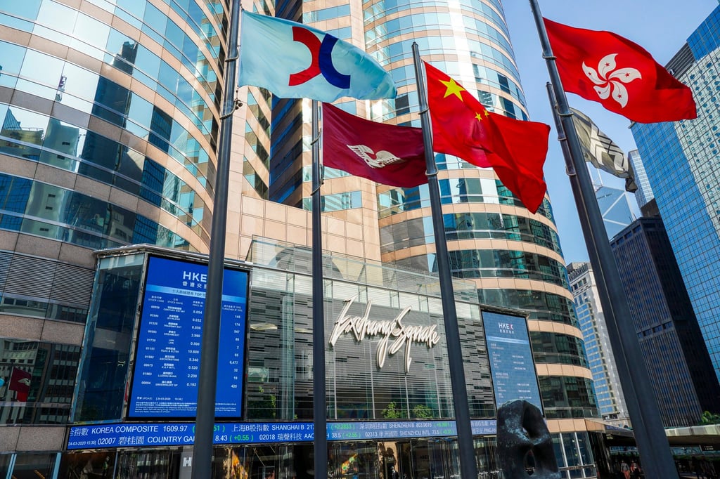 The Hong Kong Exchange Square building in Central, pictured in March 2020. A recent PwC forecast said Hong Kong IPOs in 2022 will generate 40 per cent less cash than last year. Photo: SCMP / Robert Ng The Hong Kong Exchange Square building in Central, pictured in March 2020. A recent PwC forecast said Hong Kong IPOs in 2022 will generate 40 per cent less cash than last year. Photo: SCMP / Robert Ng