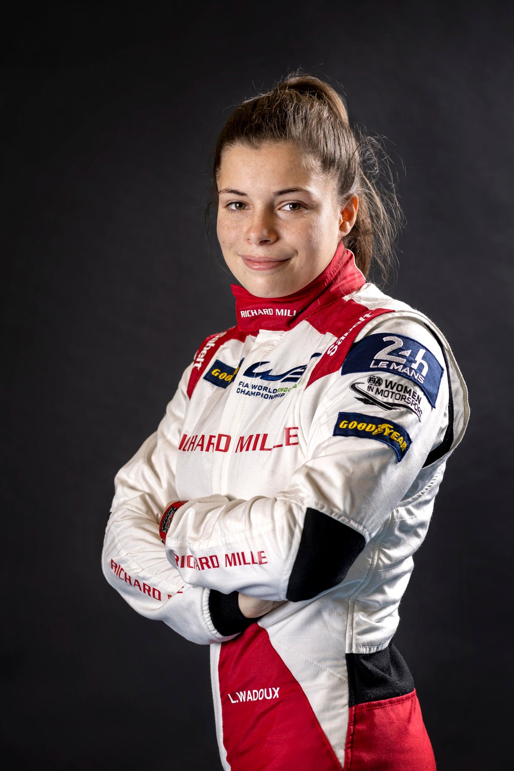 Lilou Wadoux, wearing the RM 07-01 watch in racing red. Photo: DPPI