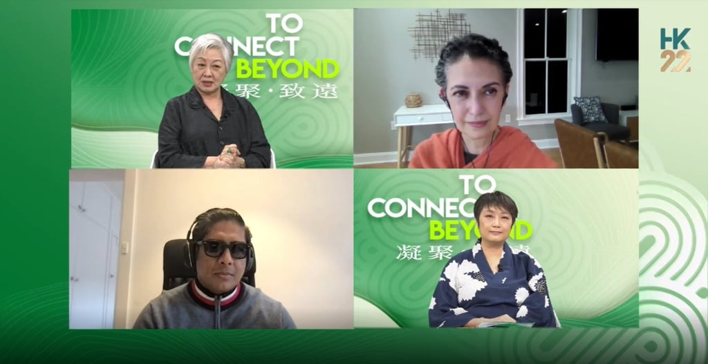 Govin Ruben (bottom left), director of performance company TerryandTheCuz, speaks during the ‘Arts, Healing and (Re)Connection of Communities’ panel session at the ISPA Congress. Govin Ruben (bottom left), director of performance company TerryandTheCuz, speaks during the ‘Arts, Healing and (Re)Connection of Communities’ panel session at the ISPA Congress.