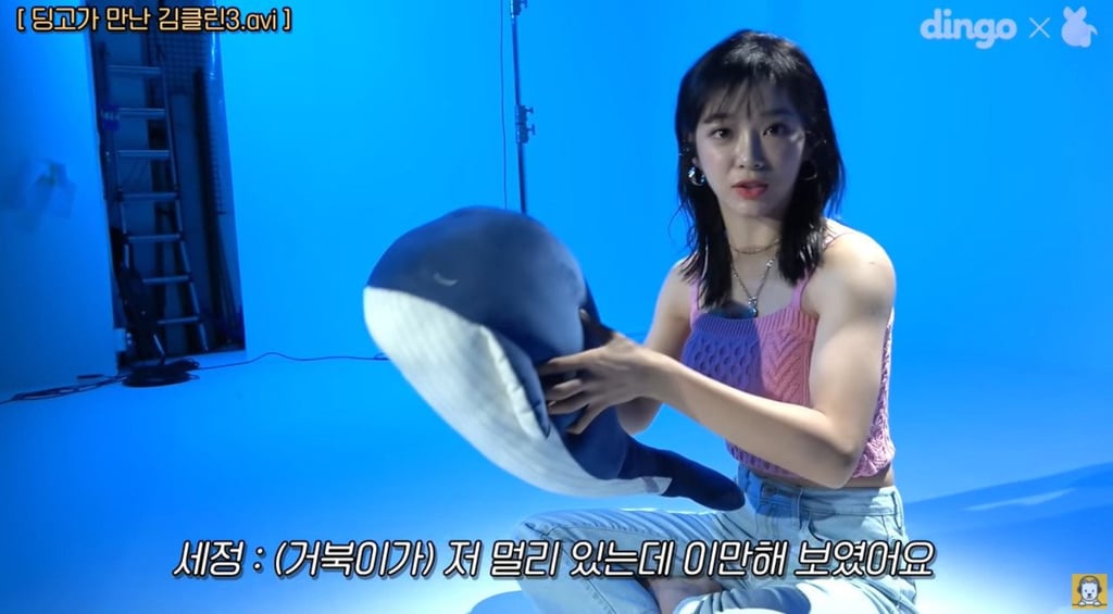 Kim Se-jeong on Dingo Music’s YouTube channel. Photo: @dingo music/YouTube Kim Se-jeong on Dingo Music’s YouTube channel. Photo: @dingo music/YouTube