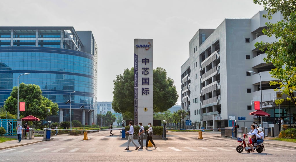 A factory of Semiconductor Manufacturing International Corporation in Shanghai. Photo: EPA-EFE A factory of Semiconductor Manufacturing International Corporation in Shanghai. Photo: EPA-EFE