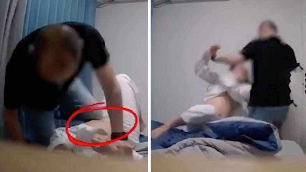 A viral video of a domestic violence incident in China prompted a police investigation. Photo: SCMP composite A viral video of a domestic violence incident in China prompted a police investigation. Photo: SCMP composite