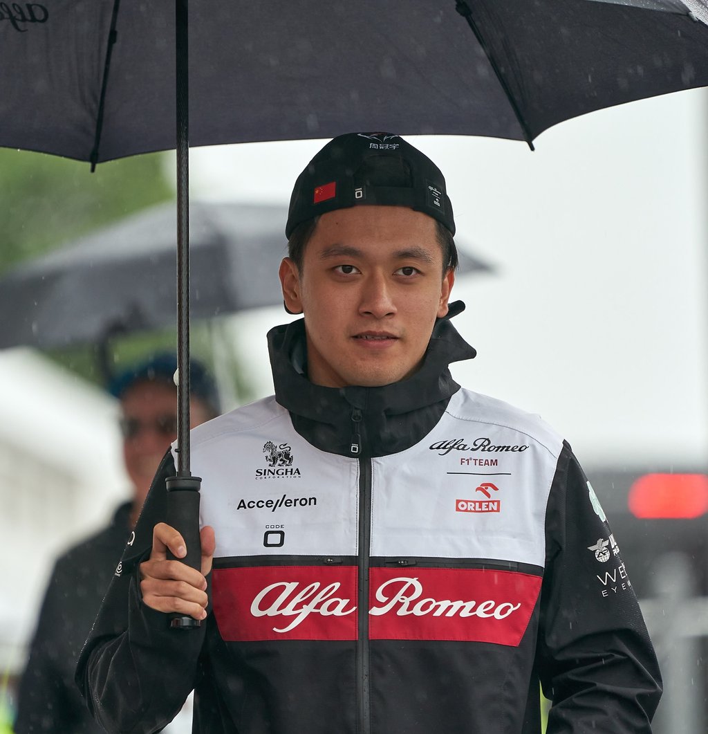 Guanyu Zhou of Alfa Romeo Racing at the Gilles Villeneuve circuit in Montreal. Photo: EPA-EFE