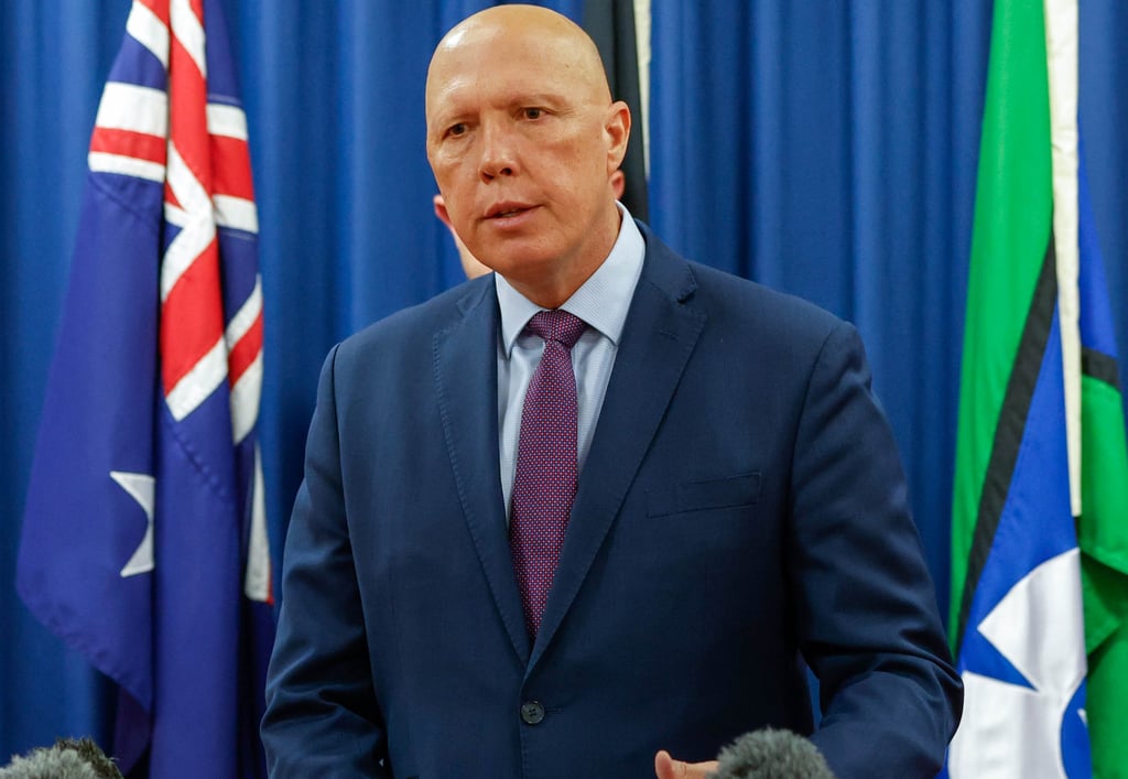 Peter Dutton, Australia’s leader of the opposition and former defence minister. Photo: AAP/dpa