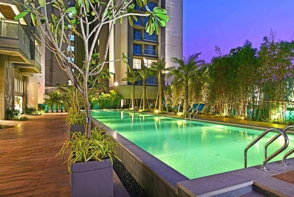 Jackie Shroff’s family home is located within a gated community. Photo: Rustomjee