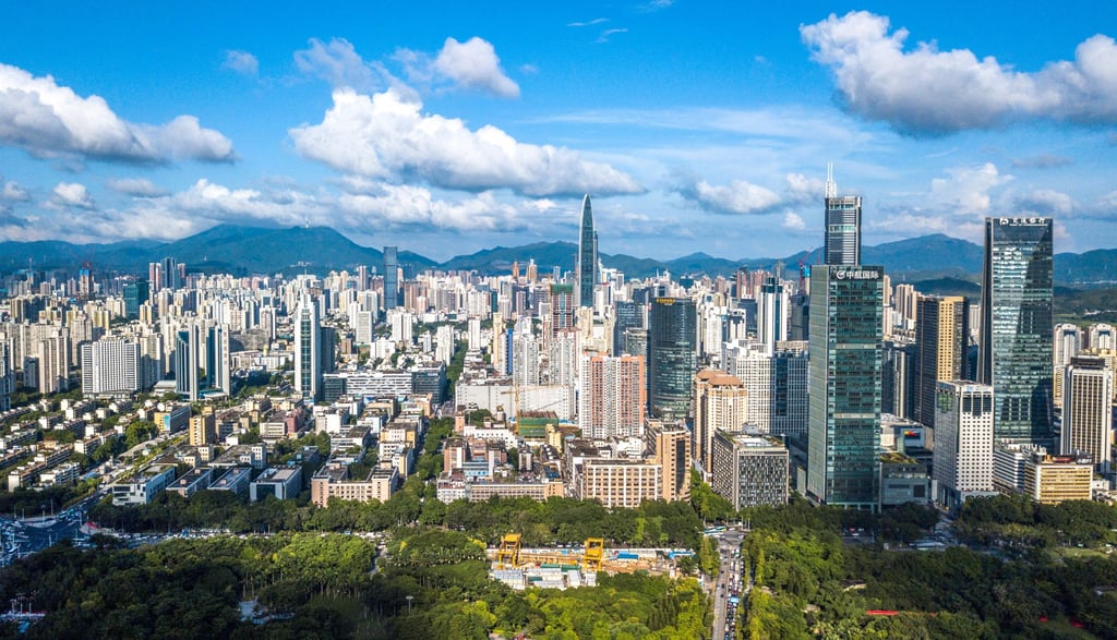 Rents for office space in Shenzhen are close to those in some parts of Hong Kong’s Kowloon district because of oversupply and the fifth wave of the Covid-19 pandemic. Photo: Xinhua