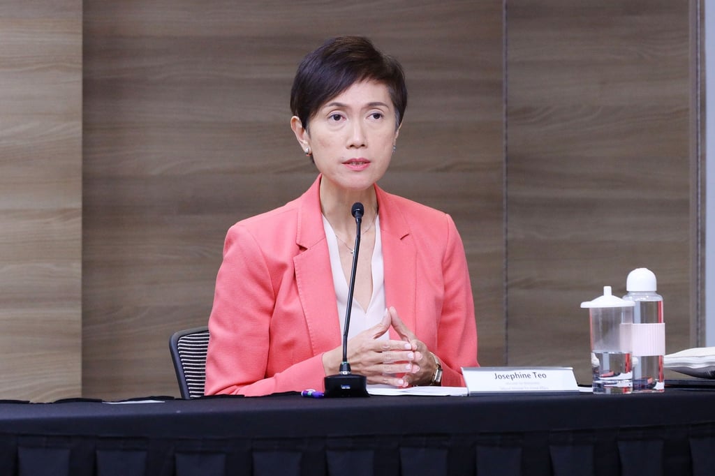 Josephine Teo, Singapore’s communications minister, said online safety is a ‘growing concern’. Photo: EPA-EFE
