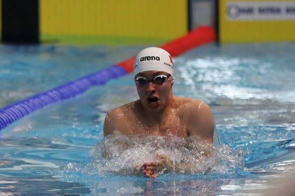 Adam Chillingworth has his favoured 200m breaststroke on Wednesday. Photo: Hong Kong Swimming Association