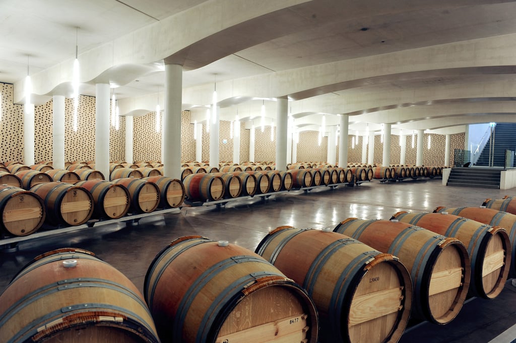Wine barrels in French winery. Photo: AFP Wine barrels in French winery. Photo: AFP