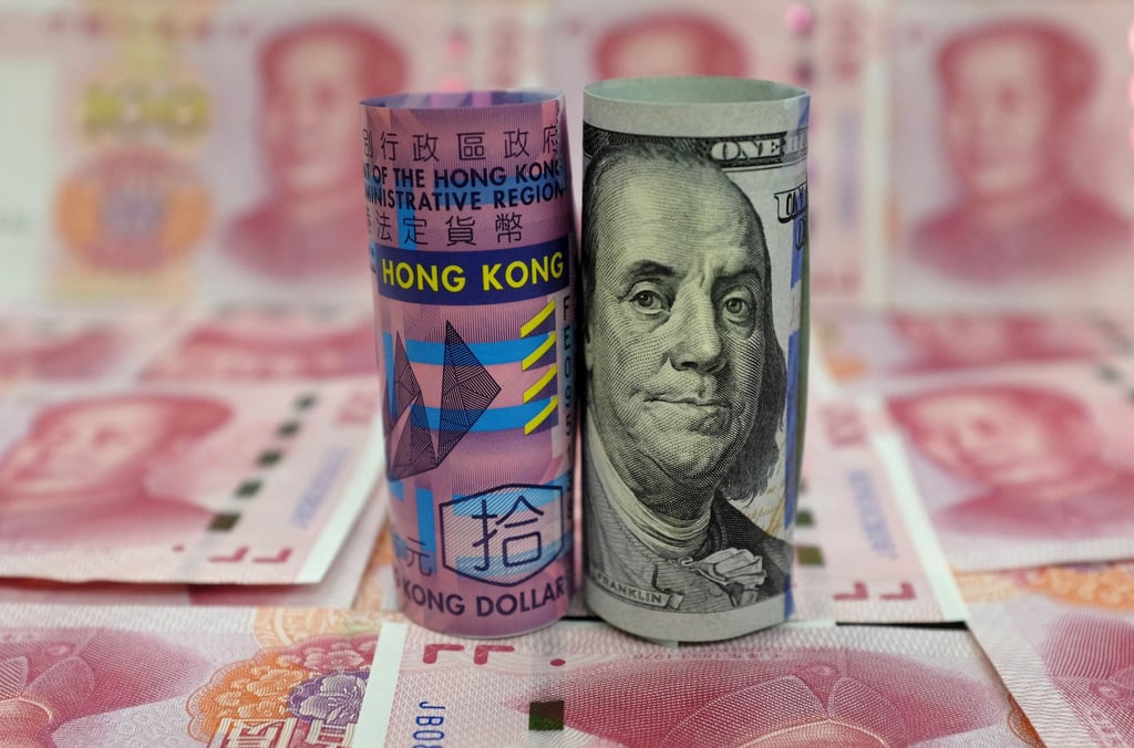 The Hong Kong dollar was pegged to the US dollar in 1983 as negotiations between China and Hong Kong over the city’s future were under way. Photo: Reuters The Hong Kong dollar was pegged to the US dollar in 1983 as negotiations between China and Hong Kong over the city’s future were under way. Photo: Reuters